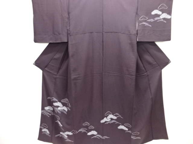 JAPANESE KIMONO / HOMONGI / CUTWORK / SHIBORI / PINE